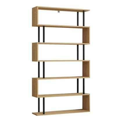 Етажерка Ziza в нюанс дъб 90x22x162.6см