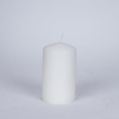 СВЕЩ БЯЛА С АРОМАТ НА БЯЛ МУСУК 6х10см.