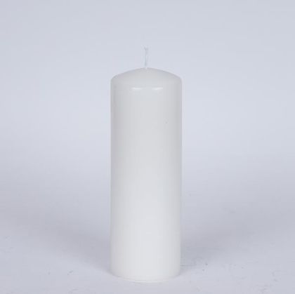 СВЕЩ БЯЛА С АРОМАТ НА БЯЛ МУСУК 6х18см.