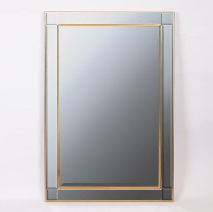 ОГЛЕДАЛО ЗА СТЕНА, PU, ​​ЗЛАТИСТО, 66x6x122см