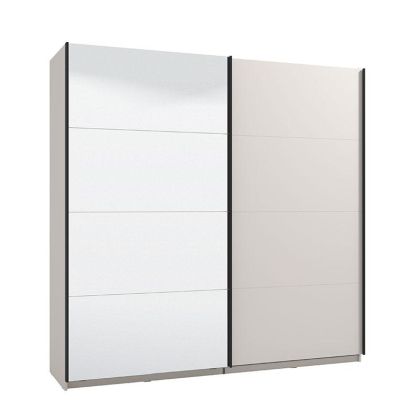 ГАРДЕРОБ С ОГЛЕДАЛО LUCCA 220 OG H217 ЦВЯТ КАШМИР 220X61X217СМ