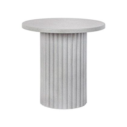 КРЪГЛА ХОЛНА МАСА FL2063 СИВ ЦВЯТ 38X38СМ