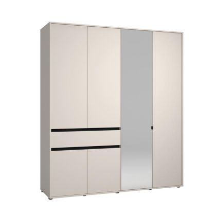 ГАРДЕРОБ CORBETT 4K1F1O H211 КАШМИР/ЧЕРЕН МАТ ЦВЯТ 183X55X211СМ