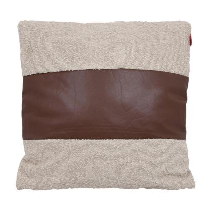 ДЕКОРАТИВНА ВЪЗГЛАВНИЦА 45KD БЕЖОВО-КАФЯВ ЦВЯТ 45X45X10СМ