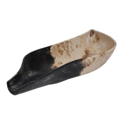 КЕРАМИЧЕН ПОДНОС БЕЖОВО АНТИЧЕН 40*15*7 СМ