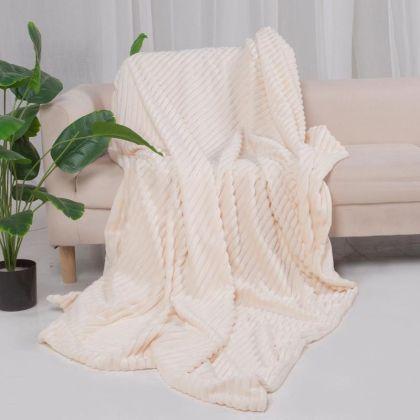 ОДЕЯЛО FL2024 КРЕМАВ ЦВЯТ 150X180СМ