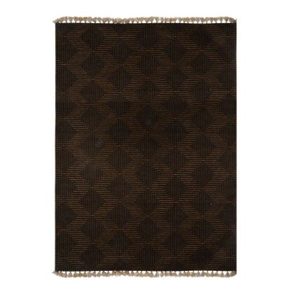 КИЛИМ SMOTHER ТЪМНО КАФЯВ ЦВЯТ 160X230СМ