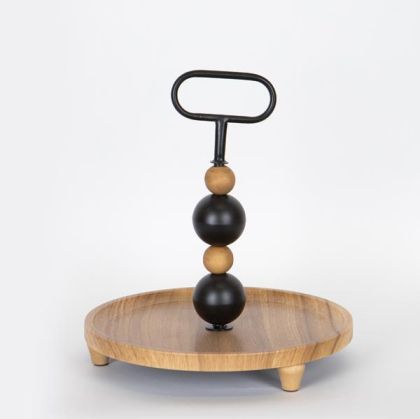 ОРДЬОВЪР С МЕТАЛНИ ДЕТАЙЛИ ЧЕРНО 30X30X32.5СМ