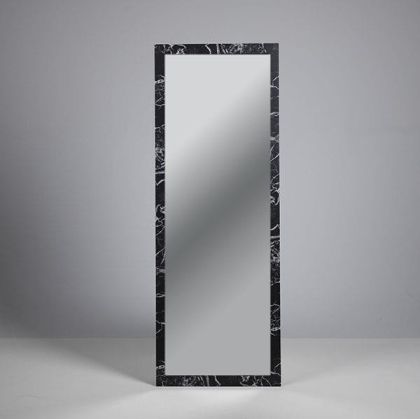 СТЕННО ОГЛЕДАЛО ОТ ПЛАСТМАСА, ЧЕРНО 30X120 СМ