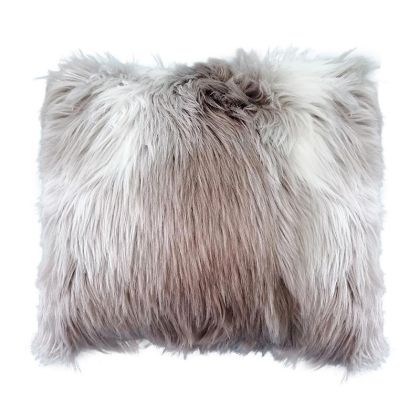 ДЕКОРАТИВНА ВЪЗГЛАВНИЦА 23394 С МИКРОФИБЪР БЕЖОВО-БЯЛ ЦВЯТ 60X60СМ