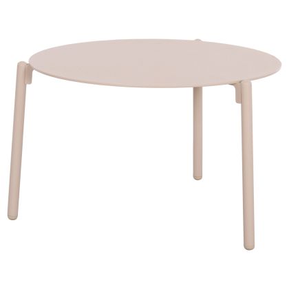 МАСА ALBERTA SM6357 АЛУМИНИЕВА В КРЕМАВ ЦВЯТ 62.5X62.5X38СМ.