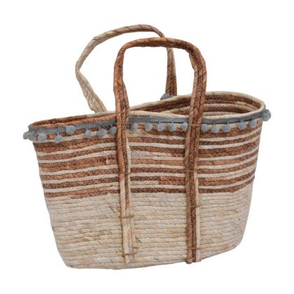 САКСИЯ ЧАНТА БЕЖОВО-БЯЛ ЦВЯТ 44X28X18СМ