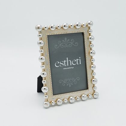 ФОТО РАМКА (10X15) ПОЛИРЕЗИН ЗЛАТНО-СРЕБЪРНА 14.5X2X19.5СМ