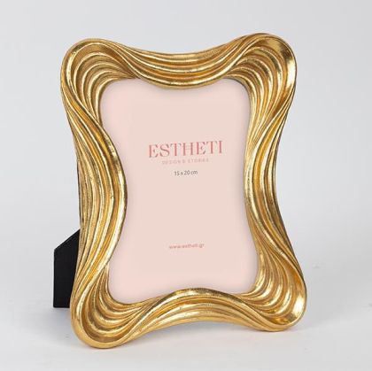 ФОТО РАМКА(15X20) ПОЛИРЕЗИН ЗЛАТНА 21.4X3.9X26СМ