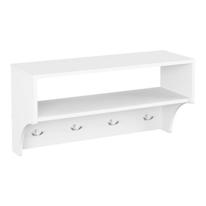 ЗАКАЧАЛКА ЗА ПАЛТА CROSTA В БЯЛО 80X28X40СМ