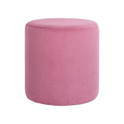 КРЪГЛА ТАБУРЕТКА CIRCLO РОЗОВ ЦВЯТ 34X35СМ