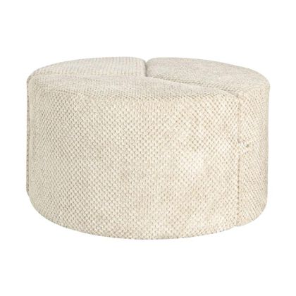 ТАБУРЕТКА-ПЪЗЕЛ FL2511 БЕЖОВ ЦВЯТ 68X68X39СМ