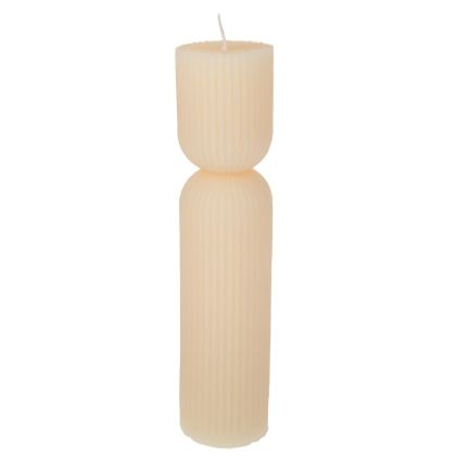 КРЕМАВА ОРЕБРЕНА СВЕЩ 5.4X23 СМ