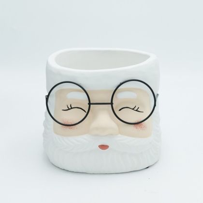 ЦИМЕНТОВА САКСИЯ, ЛИЦЕТО НА ДЯДО КОЛЕДА, 17X15.5X13СМ