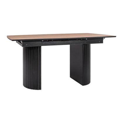 PREMIUM 2 РАЗТЕГАТЕЛНА ТРАПЕЗАРНА МАСА, ЦВЯТ РУСТИКАЛЕН ДЪБ, 160(+40)X90X75СМ