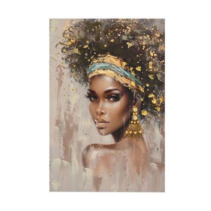 КАРТИНА ПЛАТНО С ЖЕНСКИ ФИГУРИ FL240572 КАФЯВО-ЗЛАТИСТО 60X3X90СМ