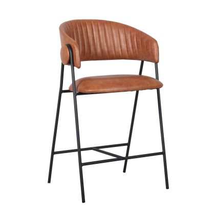 БАР СТОЛ ALFRED, БОЯДИСАН В ЧЕРНО, КАФЯВО, PU