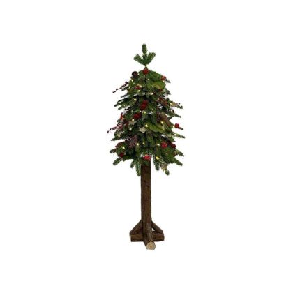 УКРАСЕНА КОЛЕДНА ЕЛХА FL602 ЗЕЛЕН ЦВЯТ ВИСОЧИНА 120см