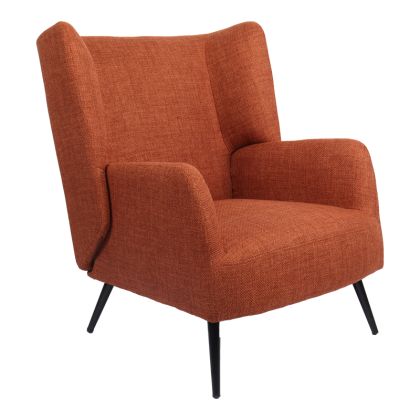 ФОТЬОЙЛ MARETA С ТЕРАКОТА И КРАКА В ЧЕРЕН ЦВЯТ 83X80X99CM