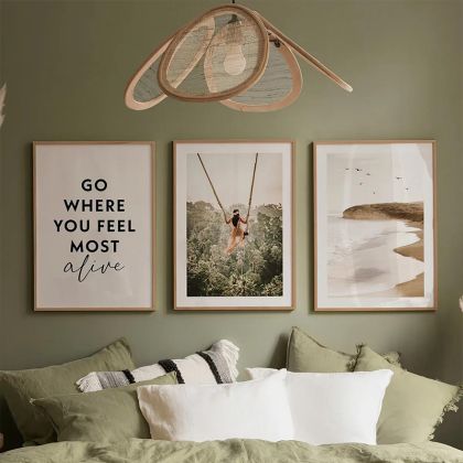 КАРТИНА ORALIS TRIPTYQUE С ДИГИТАЛЕН ПЕЧАТ 33X1.5X48СМ