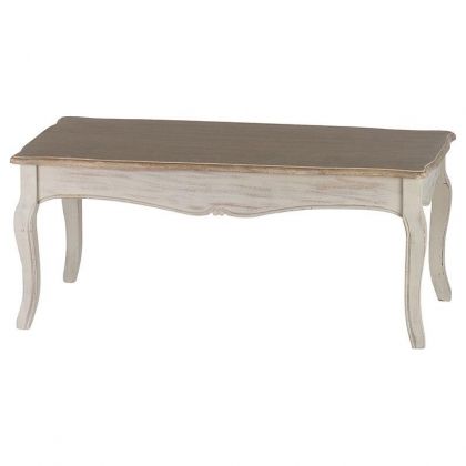 WOODEN TABLE LOUIS IN LIGHT GREY COLOR 120X60X50