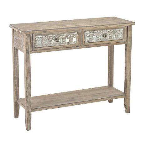 METAL CONSOLE IN BEIGE-GREY COLOR 100X36X82