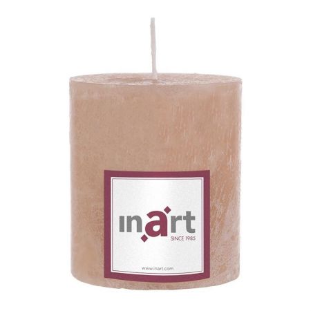 PILLAR SCENTED CANDLE IN BEIGE COLOR