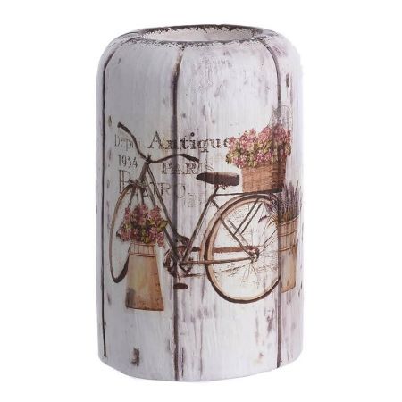 CERAMIC VOTIVE HOLDER 'BIKE' 7,5Χ7,5Χ13