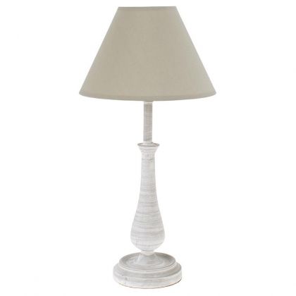 METAL TABLE LAMP IN WASHED GREY COLOR 25X52