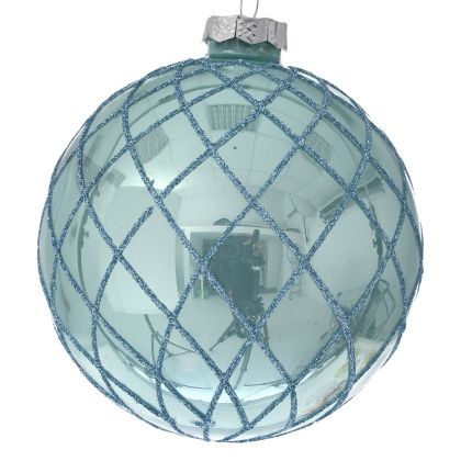 СТЪКЛЕНИ КОЛЕДНИ ТОПКИ СЕТ 6БР 8CM