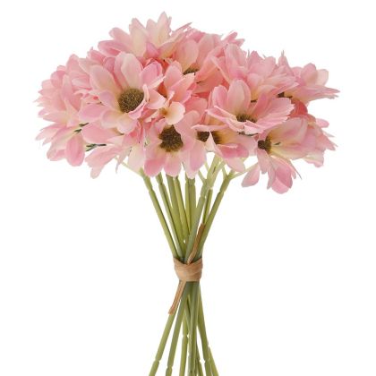 ARTIFICIAL PINK DAISY BOUQUET 30CM WITH 36 FLOWERS