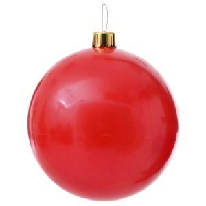  RED INFLATABLE CHRISTMAS BALL D 45 CM