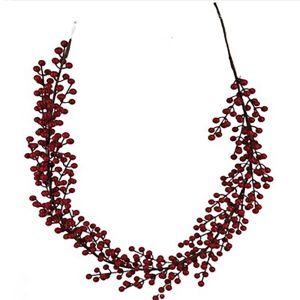  XMAS RED BERRIES GARLAND 148CM