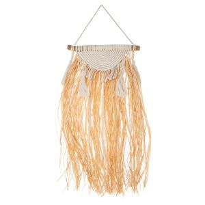 BOHO MACRAME RAFFIA WALL DECO 31X80CM