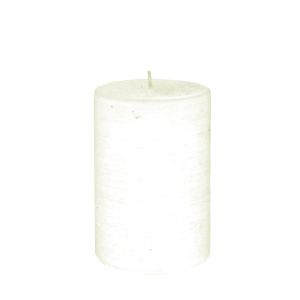 CREAM SCENTED PILLAR CANDLE 7X10CM VANILLA