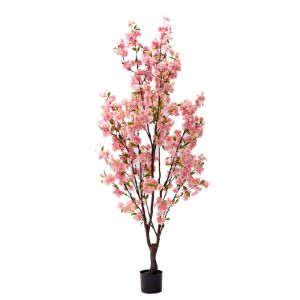 Декоративно дърво Peach flower I в кашпа Inart H170cm