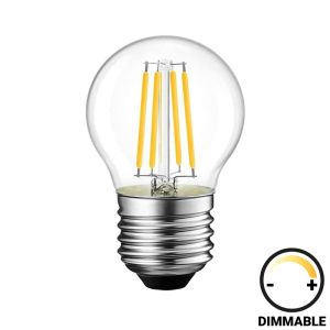 LED ЛАМПА G45 КРУШКА ДИМИРУЕМА 6W E27 ПРОЗРАЧНА