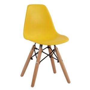 СТОЛ TWIST KID HM8453,04 С ДЪРВЕНИ КРАКА И СЕДАЛКА YELLOW PP 30,5X33X59CM