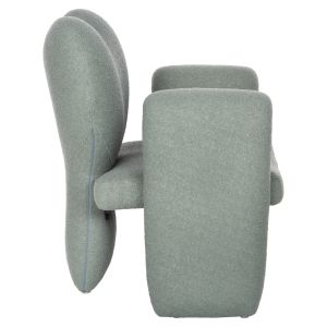 Кресло HARTT HM9777.07 букле цвят шам фъстък 84x74x87Hcm.