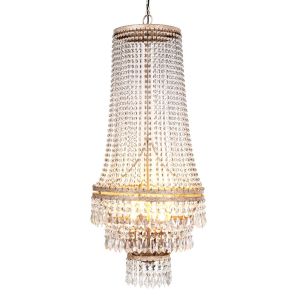 ВИНТИДЖ ПОЛИЛЕЙ С КРИСТАЛИ D45Χ115CM