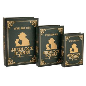 КОМПЛЕКТ 3 ЗЕЛЕНИ КНИГИ-КУТИИ 25X19X6 21X15X5 17X12X4CM