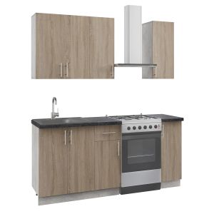 КУХНЕНСКИ КОМПОЗИЦИЯ HM2465.01 МЕЛАМИН SONOMA ПЛОТ ЛАМИНАТ 120x47x84.8см.
