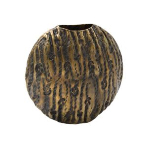 МЕТАЛНА ДЕКОРАТИВНА ВАЗА FL7825 БРОНЗ ЦВЯТ 24x9x22cm