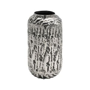 МЕТАЛНА ДЕКОРАТИВНА ВАЗА FL7825 СРЕБРИСТ ЦВЯТ 15x29cm