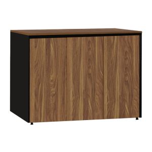 Офис шкаф Оскар меламин в нюанс орех-въглен 120x40x80см